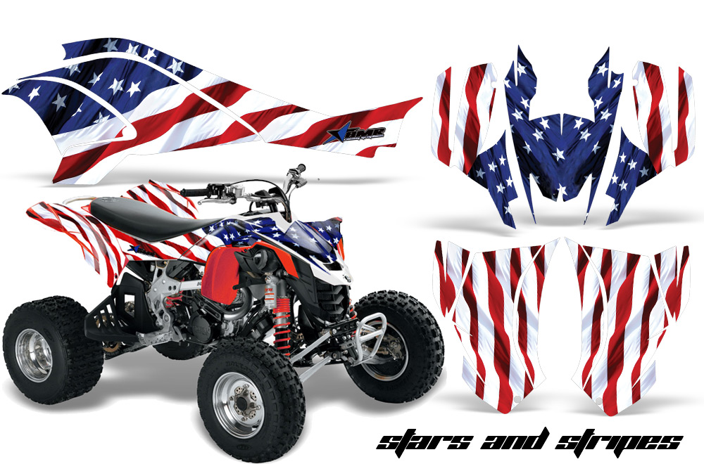 Can-Am DS450 Graphics Kit Stars Stripes